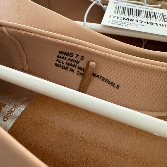 NWT and Box Dolce Vita Malanie Ladies Ballet Flats Blush Size 7.5 - Picture 7 of 14